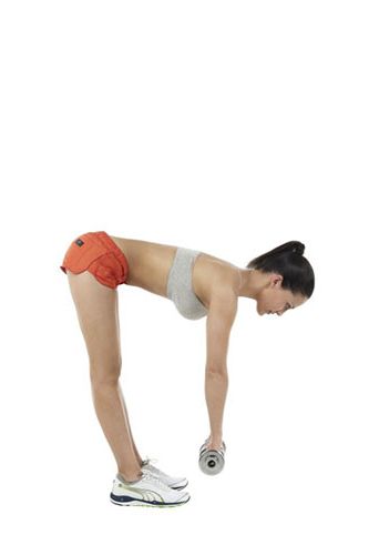<p><strong>Targeting your hamstrings and bum muscles, to help create a leaner look:</strong></p>
<p>Stand upright, holding a dumbbell in each hand in front of your legs.</p>
<p>Keeping your legs straight and your back flat, lower the dumbbells towards the floor.Use your lower back to rise back up, without tilting your head back or bending your knees.</p>
<p>Aim for 12 reps.</p>
<p><a href="http://www.cosmopolitan.co.uk/diet-fitness/fitness/miranda-kerr-on-getting-bikini-ready" target="_blank">MIRANDA KERR'S BODY SECRETS</a></p>
<p><a href="http://www.cosmopolitan.co.uk/diet-fitness/fitness/how-to-tone-lift-shrink-your-butt" target="_blank">THREE WAYS TO A BETTER BUM</a></p>
<p><a href="http://www.cosmopolitan.co.uk/diet-fitness/fitness/short-barrecore-workout-video" target="_blank">GET A DANCER'S BODY</a></p>