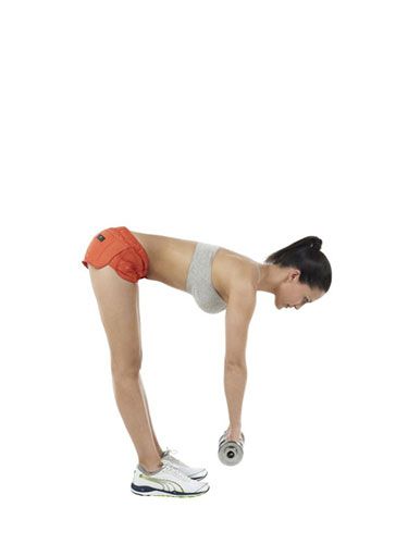 <p><strong>Targeting your hamstrings and bum muscles, to help create a leaner look:</strong></p>
<p>Stand upright, holding a dumbbell in each hand in front of your legs.</p>
<p>Keeping your legs straight and your back flat, lower the dumbbells towards the floor.Use your lower back to rise back up, without tilting your head back or bending your knees.</p>
<p>Aim for 12 reps.</p>
<p><a href="http://www.cosmopolitan.co.uk/diet-fitness/fitness/miranda-kerr-on-getting-bikini-ready" target="_blank">MIRANDA KERR'S BODY SECRETS</a></p>
<p><a href="http://www.cosmopolitan.co.uk/diet-fitness/fitness/how-to-tone-lift-shrink-your-butt" target="_blank">THREE WAYS TO A BETTER BUM</a></p>
<p><a href="http://www.cosmopolitan.co.uk/diet-fitness/fitness/short-barrecore-workout-video" target="_blank">GET A DANCER'S BODY</a></p>