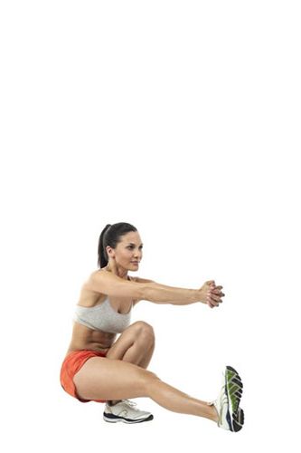<p><strong>Defining your thighs as well as boosting your flexibility:</strong></p>
<p>Stand on your left leg with your right leg extended in front of you. Hold your arms out with your hands together for balance.</p>
<p>Squat down, bending your left leg as deep as you can – don't worry if you can't get all the way down first time.Pushing through your left heel, return to the start position.</p>
<p>Repeat on the other leg, and alternate for 12 reps.</p>
<p><a href="http://www.cosmopolitan.co.uk/diet-fitness/fitness/miranda-kerr-on-getting-bikini-ready" target="_blank">MIRANDA KERR'S BODY SECRETS</a></p>
<p><a href="http://www.cosmopolitan.co.uk/diet-fitness/fitness/how-to-tone-lift-shrink-your-butt" target="_blank">THREE WAYS TO A BETTER BUM</a></p>
<p><a href="http://www.cosmopolitan.co.uk/diet-fitness/fitness/short-barrecore-workout-video" target="_blank">GET A DANCER'S BODY</a></p>