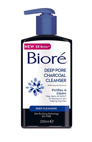<p>Sure, it may be coming into contact with your skin, but it's wise to remember a cleanser will be going down the drain. So, skip the fussy, pricey stuff and grab one that reaches deep; <a href="http://www.boots.com/en/Biore-Deep-Pore-Charcoal-Cleanser-200ml_1461282/" target="_blank">Biore Deep Pore Charcoal Cleanser</a> feels cooling on tired skin.</p>
<p><a href="http://cosmopolitan.co.uk/beauty-hair/news/trends/beauty-products/new-season-budget-beauty-buys?click=main_sr" target="_blank">30 NEW SEASON BUDGET BUYS UNDER £20</a></p>
<p><a href="http://cosmopolitan.co.uk/beauty-hair/news/trends/celebrity-beauty/binky-budget-beauty-buy?click=main_sr" target="_blank">BINKY FELSTEAD'S UNCONVENTIONAL BEAUTY TIP: CHILLI</a></p>
<p><a href="http://cosmopolitan.co.uk/beauty-hair/beauty-tips/budget-beauty-tips-fashion-products?click=main_sr" target="_blank">BUDGET BEAUTY TIPS TO LOOK FABULOUS</a></p>
