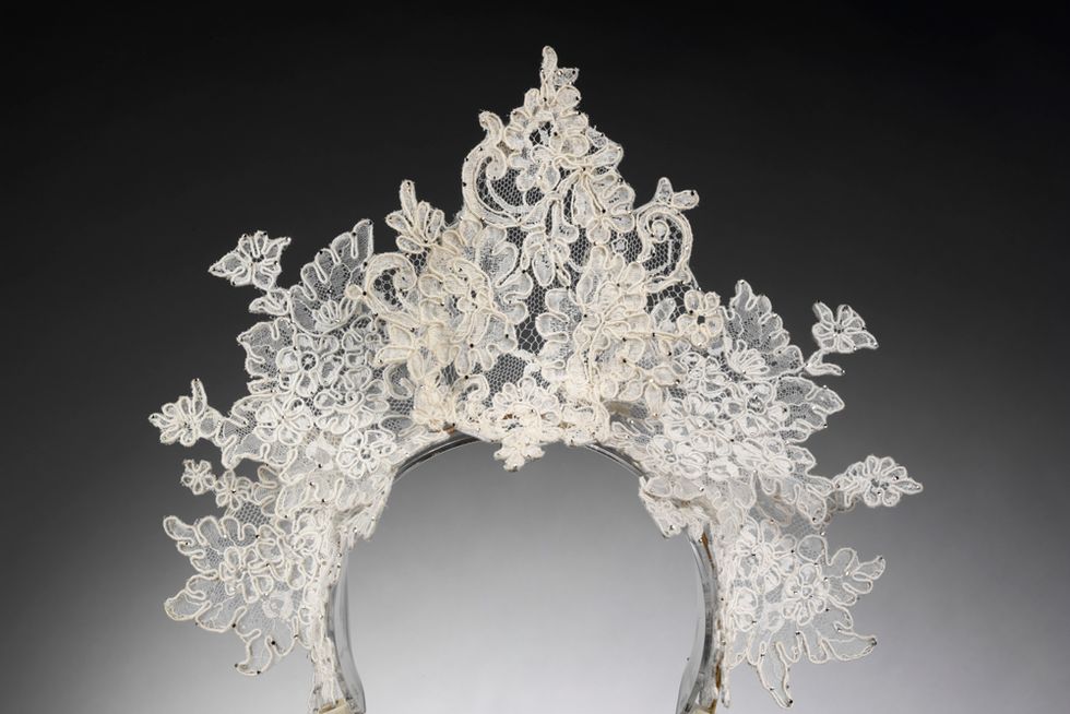 <p>Antique lace tiara by Philip Tracey, London, 2008.</p>
<p><a href="http://www.cosmopolitan.co.uk/fashion/shopping/12-incredible-high-street-wedding-dresses-budget" target="_self">12 INCREDIBLE HIGH STREET WEDDING DRESSES </a></p>
<p><a href="http://www.cosmopolitan.co.uk/fashion/shopping/short-bridesmaids-dresses-wear-again-uk" target="_blank">SHORT BRIDESMAID DRESSES YOU CAN WEAR AGAIN </a></p>
<p><a href="http://www.cosmopolitan.co.uk/fashion/shopping/10-wedding-guest-outfits-from-the-high-street" target="_blank">10 HIGH STREET WEDDING GUEST DRESSES</a></p>