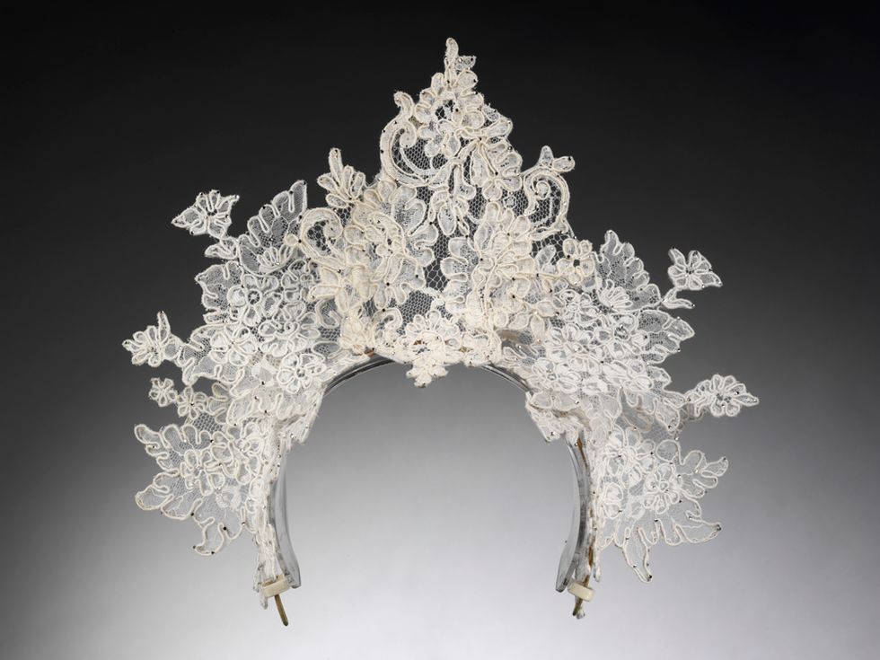 <p>Antique lace tiara by Philip Tracey, London, 2008.</p>
<p><a href="http://www.cosmopolitan.co.uk/fashion/shopping/12-incredible-high-street-wedding-dresses-budget" target="_self">12 INCREDIBLE HIGH STREET WEDDING DRESSES </a></p>
<p><a href="http://www.cosmopolitan.co.uk/fashion/shopping/short-bridesmaids-dresses-wear-again-uk" target="_blank">SHORT BRIDESMAID DRESSES YOU CAN WEAR AGAIN </a></p>
<p><a href="http://www.cosmopolitan.co.uk/fashion/shopping/10-wedding-guest-outfits-from-the-high-street" target="_blank">10 HIGH STREET WEDDING GUEST DRESSES</a></p>