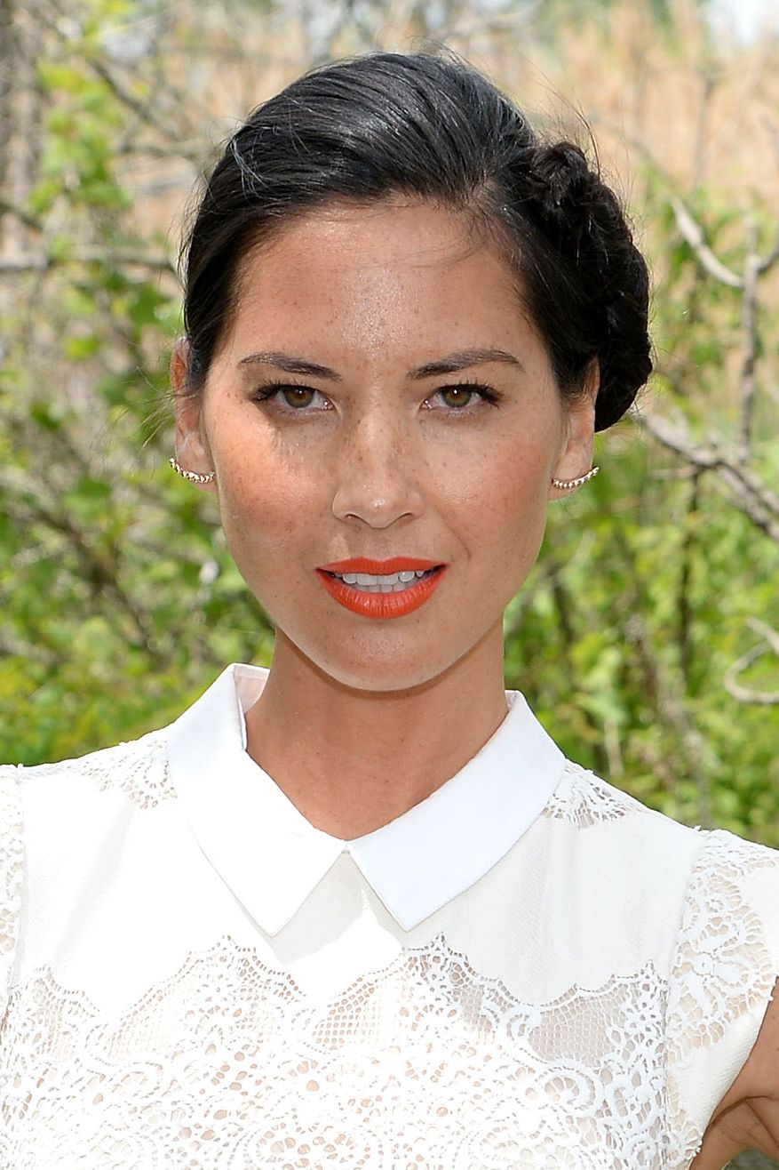 <p>Go a little off-kilter with Olivia Munn's side bun, which is proof that changing one element can switch up your entire style. It's easy to do – a traditional bun simply erring on the edge – pair up with a punchy lip to lend a modern touch.</p>
<p><a href="http://www.cosmopolitan.co.uk/beauty-hair/beauty-tips/wedding-hair-inspiration-how-to-choose-hair-accessory?click=main_sr" target="_blank">HOW TO CHOOSE A WEDDING HAIR ACCESSORY</a></p>
<p><a href="http://www.cosmopolitan.co.uk/beauty-hair/news/styles/hair-trends-spring-summer-2014?click=main_sr" target="_blank">THE HUGE HAIR TRENDS FOR 2014</a></p>
<p><a href="http://www.cosmopolitan.co.uk/beauty-hair/news/beauty-news/how-to-do-festival-plait-hairstyle?click=main_sr" target="_blank">HAIR HOW-TO: FESTIVAL PLAITS</a></p>