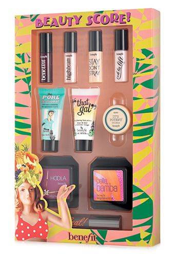 <p>A bumper pack of Benefit minis – this is a serious score – and if football is not your thing, then this will keep you entertained. It's jam-packed with their hero buys in teeny tiny sizes, and it actually hurts our insides to see the baby-sized Hoola bronzer.</p>
<p><a href="http://www.benefitcosmetics.co.uk/product/view/beauty-score-world-cup-kit" target="_blank">Benefit Beauty Score Set, £29.50</a></p>
<p><a href="http://www.cosmopolitan.co.uk/beauty-hair/beauty-tips/holiday-beauty-packing-list?click=main_sr" target="_blank">YOUR HOLIDAY BEAUTY PACKING LIST</a></p>
<p><a href="http://www.cosmopolitan.co.uk/beauty-hair/news/trends/celebrity-beauty/abbey-clancy-beauty-interview?click=main_sr" target="_blank">ABBEY CLANCY'S EVERYTHING GUIDE TO SUMMER BEAUTY PRODUCTS</a></p>
<p><a href="http://www.cosmopolitan.co.uk/blogs/the-best-beauty-tips-from-around-the-world?click=main_sr" target="_blank">THE BEST BEAUTY TIPS FROM AROUND THE WORLD</a></p>
