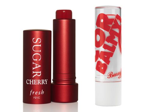 <p><strong>The original: Fresh Sugar Cherry Tinted Treatment Sunscreen SPF15, £14.50</strong><br />We're huge fans of these tinted lip balms at Cosmo, one coat leaves your lips nicely stained but you can easily layer up to create something more dramatic. They're super moisturising and last for ages, plus the cases they come in feel expensive and very luxe.</p>
<p><strong>The dupe: Barry M Cor Balmy, £3.49 <a href="http://www.superdrug.com" target="_blank">superdrug.com </a></strong><br />Potentially inspired by Maybelline's infamous Baby Lips<em> and</em> by Fresh, these tinted balms come in five colours that're impressively pigmented. For under four quid you can't really go wrong with investing in one of these to be honest – ok, so the packaging isn't as luxe but the name (we love a pun!) and price definitely make up for that.</p>