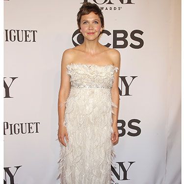 <p>If there was such a thing as a sequel to <em>The Black Swan</em> about a less evil, white counterpart - we reckon Maggie Gyllenhall would snap up the lead role in this gown. The 36-year-old actress opted for a white embellished and feathered Dolce & Gabbana gown to present her award, which suits her pixie hair cut no end. </p>
<p><a href="http://www.cosmopolitan.co.uk/fashion/guys-awards-red-carpet-looks" target="_blank">THE BEST LOOKS FROM THE GUYS' CHOICE AWARDS</a></p>
<p><a href="http://www.cosmopolitan.co.uk/fashion/news/best-of-the-cfda-red-carpet?page=1" target="_blank">HOTTEST RED CARPET LOOKS AT THE CFDAS</a></p>
<p><a href="http://www.cosmopolitan.co.uk/fashion/shopping/ten-of-the-best-summer-shoes" target="_blank">10 OF THE BEST SUMMER SHOES</a></p>