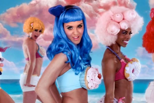 <p>My, what nice buns you have. This video spawned fancy dress outfits the world over and for good reason. Fun, colourful, cheeky AND edible. Dresses with food on them should be a thing, if you ask us. Yum.</p>
<p><a href="http://www.cosmopolitan.co.uk/celebs/entertainment/katy-perry-first-ever-global-cover-star-july-2014" target="_blank">SEE KATY PERRY AS COSMO'S FIRST EVER GLOBAL COVER STAR</a></p>
<p><a href="http://www.cosmopolitan.co.uk/fashion/news/rita-ora-katy-perry-moschino-show?click=main_sr" target="_blank">RITA ORA AND KATY PERRY AT MILAN FASHION WEEK</a></p>
<p><a href="http://www.cosmopolitan.co.uk/beauty-hair/news/beauty-news/katy-perry-covergirl-advert?click=main_sr" target="_blank">KATY PERRY'S COVERGIRL ADVERT</a></p>