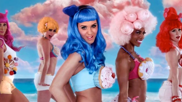 <p>My, what nice buns you have. This video spawned fancy dress outfits the world over and for good reason. Fun, colourful, cheeky AND edible. Dresses with food on them should be a thing, if you ask us. Yum.</p>
<p><a href="http://www.cosmopolitan.co.uk/celebs/entertainment/katy-perry-first-ever-global-cover-star-july-2014" target="_blank">SEE KATY PERRY AS COSMO'S FIRST EVER GLOBAL COVER STAR</a></p>
<p><a href="http://www.cosmopolitan.co.uk/fashion/news/rita-ora-katy-perry-moschino-show?click=main_sr" target="_blank">RITA ORA AND KATY PERRY AT MILAN FASHION WEEK</a></p>
<p><a href="http://www.cosmopolitan.co.uk/beauty-hair/news/beauty-news/katy-perry-covergirl-advert?click=main_sr" target="_blank">KATY PERRY'S COVERGIRL ADVERT</a></p>