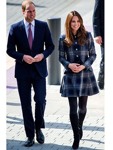 <p>The Duchess of Cambridge has braved the chilly temperatures to visit Glasgow in Scotland. And get this, KMiddy, who is believed to be around five-and-half months pregnant, wore a coat that is THIS season, AND available to buy now. Yep, that's right, the plaid 'Worker's Coat' by British heritage label Moloh was her coat of choice, and it's priced at £425. Well, when we say it's available now, it won't take long for it to be a sell-out - it is Kate Middleton after all.<br /><br /></p>