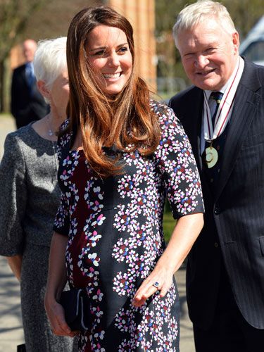 Kate Middleton stepped out in a gorgeous floral dress by one of her fave designers, Erdem, to visit The Willows Primary School in Manchester. 
The pregnant royal's baby bump was more visible than ever before in the £1,065 silk Sophia dress, which she teamed with a navy clutch and heels.
The frock was pricier than her usual daywear but we doubt that'll put off Kate's fashion followers - it's sure to be a sell-out!