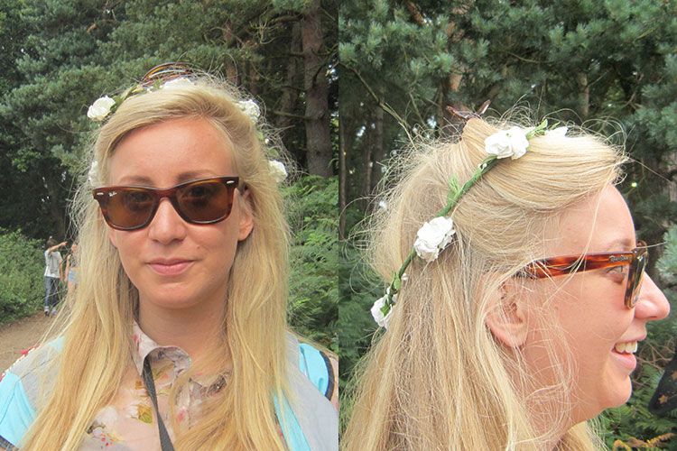 <p><strong>Daisy, 22, Frinton-on-Sea</strong></p>
<p>Daisy's delicate flower garland looked gorgeous with her long blonde hair. Tying half of her hair up to keep it out of her face while on important pixie duties, she looks the image of fesival-chic.</p>
<p><a href="http://www.cosmopolitan.co.uk/beauty-hair/news/trends/celebrity-beauty/festivals-2014-makeup-hair-celebrity-inspiration" target="_blank">CELEB FESTIVAL BEAUTY INSPIRATION</a></p>
<p><a href="http://www.cosmopolitan.co.uk/beauty-hair/beauty-tips/hair-how-to-quiff-with-bun" target="_blank">HAIR HOW TO: THE QUICK QUIFF BUN</a></p>
<p><a href="http://www.cosmopolitan.co.uk/beauty-hair/beauty-tips/hair-how-to-quiff-with-bun" target="_blank">IS HAND ART THE NEW NAIL ART?</a></p>
<p><em><span class="s1">Peugeot celebrated the launch of the </span>New Peugeot 108 this weekend at Latitude</em></p>