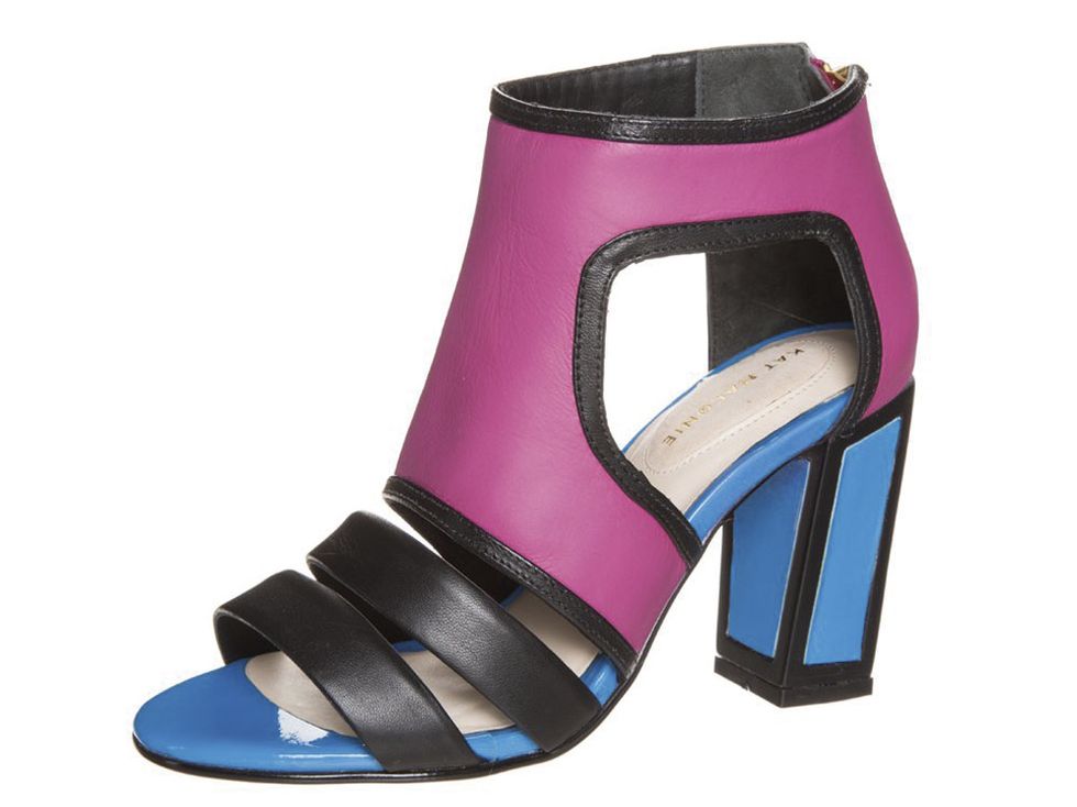 <p>For a bit of designer chic, I can't resist <a href="http://www.zalando.co.uk/kat-maconie-georgia-high-heeled-sandals-pink-km311b00b-j11.html" target="_blank">Kat Maconi's irreverent, blocky, graphic heels</a>.  The colour combinations are genius and the heels are super comfortable. They look great with rolled up faded jeans, £185.</p>
<p><a href="http://www.cosmofashfest.co.uk/vote#main-content" target="_blank">COSMO FASHION AWARDS: VOTE FOR YOUR FAVOURITE BRAND FOR HEELS</a></p>
<p><a href="http://www.cosmofashfest.co.uk/" target="_blank">BUY TICKETS TO FASHFEST</a></p>