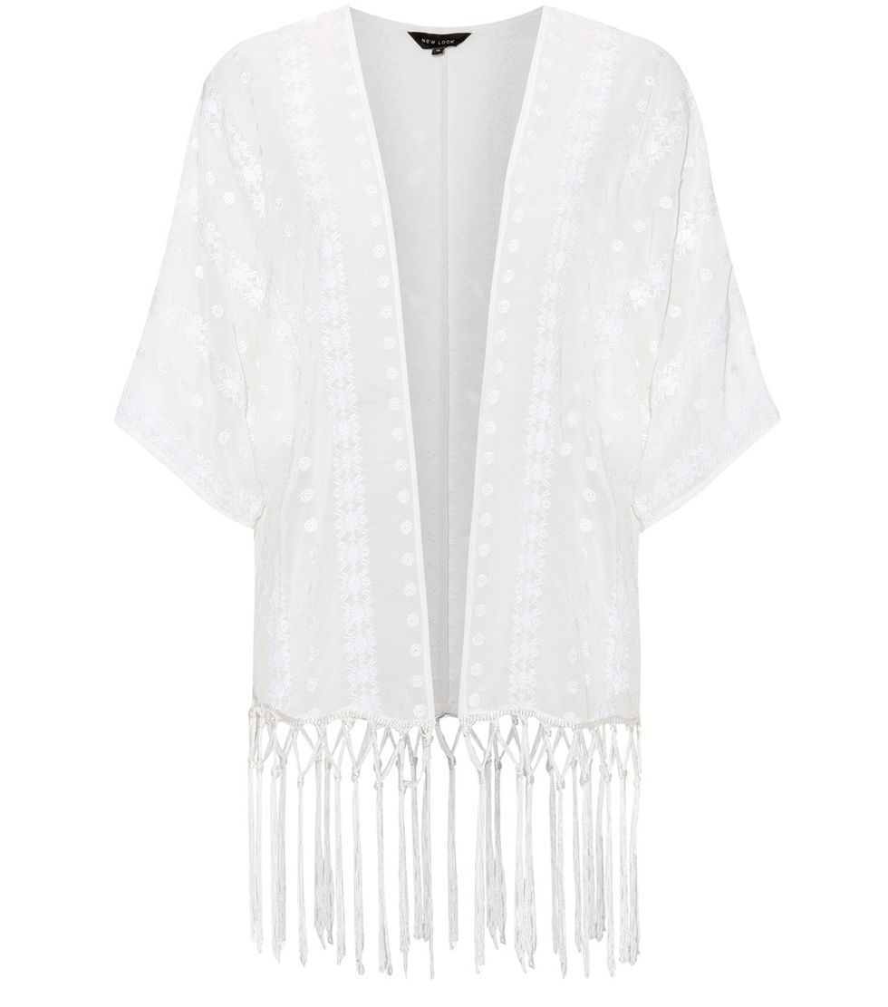 <p><strong>The Cover Up</strong></p>
<p><a href="http://www.newlook.com/shop/womens/tops/cream-daisy-embroidered-tassel-hem-kimono-_306757812?extcam=AFF_AFW_Editorial+Content_ShopStyle+UK&awc=1946_1406125539_dfc60dc3a5cd038f320a81419a583b49" target="_blank">A folky tasseled kimono</a> is a perfect piece to jet away with. Whether for lounging by the pool or late night cocktails, keeping the colour simple means it will go with everything.  </p>
<p><a href="http://www.cosmopolitan.co.uk/fashion/shopping/best-heels-shoes-summer-2014" target="_blank">HOT TO TROT: SHOP SUMMER HEELS</a></p>
<p><a href="http://www.cosmopolitan.co.uk/fashion/shopping/best-mirrored-sunglasses" target="_blank">13 AMAZING MIRRORED SUNNIES</a></p>
<p><a href="http://www.cosmopolitan.co.uk/fashion/shopping/best-summer-swimwear" target="_blank">THE BEST ONE-PIECES TO BUY NOW</a></p>