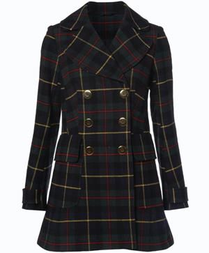Clothing, Coat, Collar, Sleeve, Pattern, Plaid, Textile, Outerwear, White, Red, 