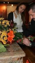 Fun, Petal, Bouquet, Photograph, Flower, White, Cut flowers, Floristry, Interaction, Flower Arranging, 