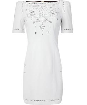 Product, Sleeve, White, Pattern, Dress, Style, Fashion, One-piece garment, Grey, Ivory, 