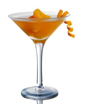 Martini glass, Orange, Tableware, Liquid, Ingredient, Food, Glass, Amber, Drink, Drinkware, 