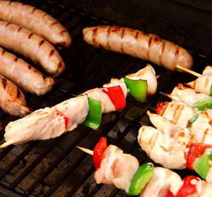 Food, Cuisine, Barbecue grill, Ingredient, Cooking, Grilling, Roasting, Dish, Finger food, Brochette, 