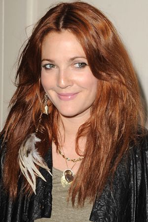 Drew Barrymore's red-hot hair