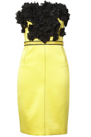 Yellow, Style, Fashion, Black, Costume accessory, One-piece garment, Day dress, Waist, Fashion design, Pocket, 