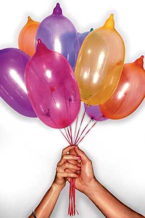Purple, Magenta, Party supply, Balloon, Violet, Nail, 