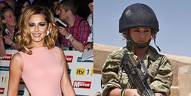 Cheryl Cole Strips For The Soldiers