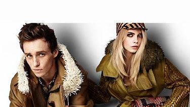 Burberry's new fashion campaign with Cara Delevingne and Eddie Redmayne
