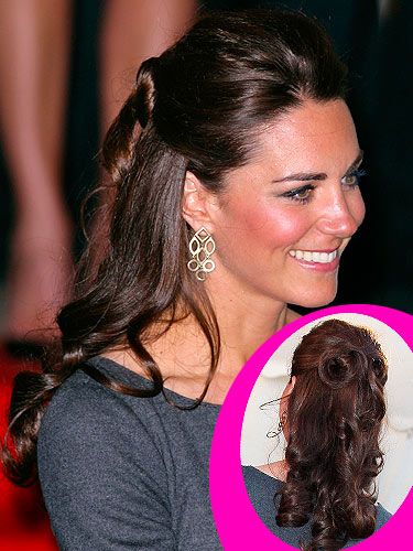 Get The Look Kate Middleton S Half Up Half Down Hairstyle