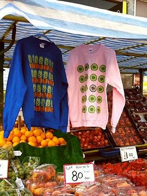 Local food, Whole food, Food group, Natural foods, Produce, Red meat, Clothes hanger, Delicacy, Retail, Tangerine, 