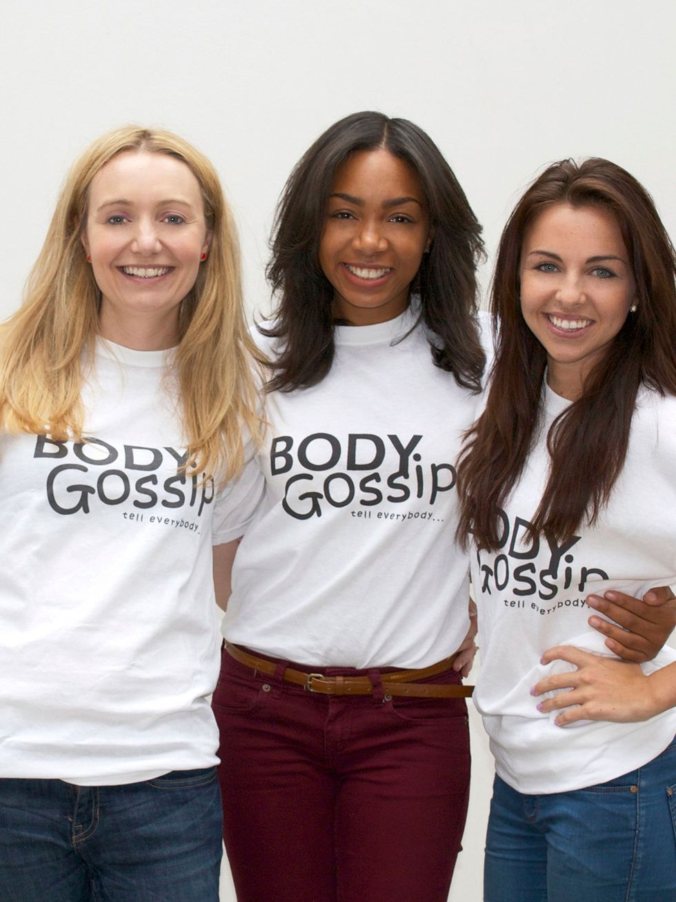 Body Gossip celebrity ambassadors Cerrie Burnell, Zaraah Abrahams and Louisa Lytton