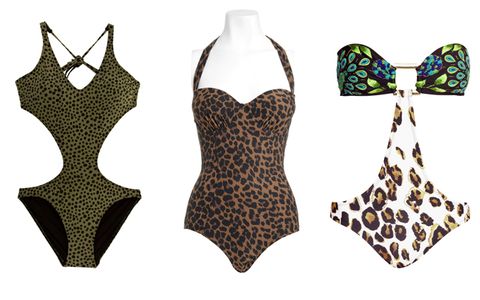 Kylie Minogue Instagrams sexy leopard print swimsuit look. Get the bum ...