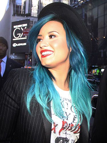 Demi Lovato Shows Off Blue Hair Photos Of Demi Lovato