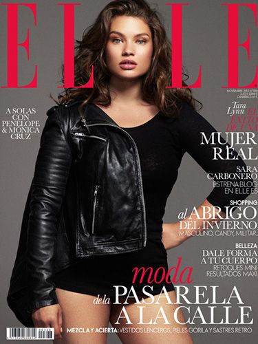 ELLE puts plus size on cover :: Tara Lynn for Spanish ELLE