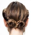Brown, Hairstyle, Skin, Forehead, Style, Hair accessory, Beauty, Back, Blond, Brown hair, 