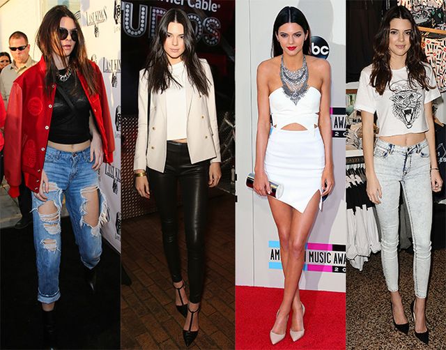 Kendall Jenner: Red Denim Jacket and Jeans, Steal Her Style