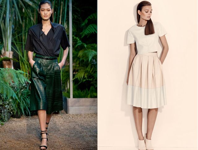 How to wear the midi skirt