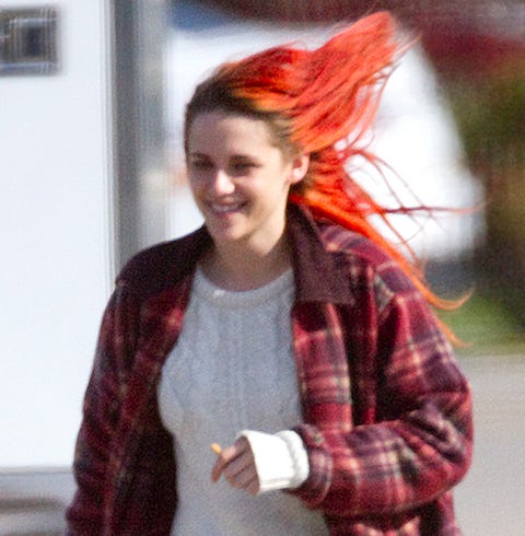 Kristen Stewart S Red Hair Is On Fire