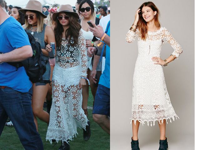 Selena Gomez Just Wore a Lace Slip as a Dress in Paris