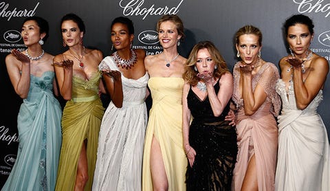 Wedding Hair Inspiration From Models At The Cannes Choppard Party