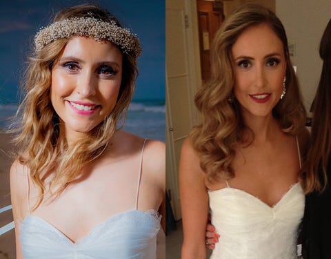 How To Recycle Your Wedding Dress With Different Wavy Hairstyles