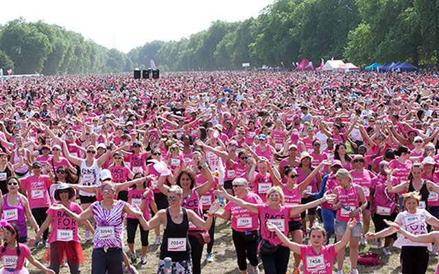 People, Crowd, Pink, Endurance sports, Magenta, Purple, Quadrathlon, Running, Athlete, Long-distance running, 