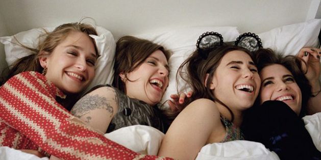 People, Facial expression, Fun, Friendship, Smile, Pillow, Happy, Laugh, Child, Room, 