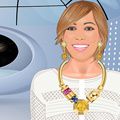 Animation, Space, Circle, Blond, Hair coloring, Bangs, Makeover, Fictional character, Graphics, Clothes dryer, 