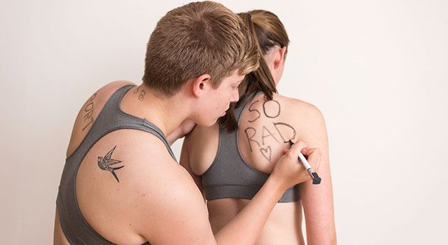 Ear, Tattoo, Shoulder, Joint, Elbow, Back, Neck, Muscle, Temporary tattoo, Active tank, 