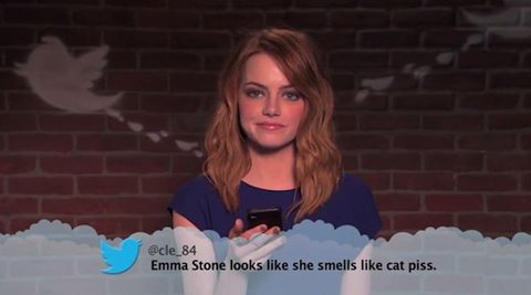 480px x 267px - Emma Stone, Ashton Kutcher & more read mean tweets about themselves
