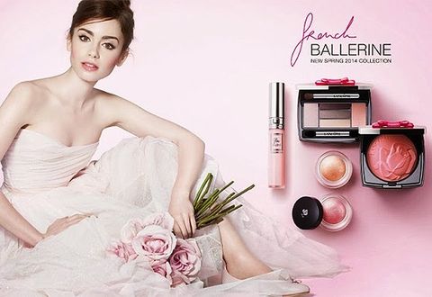 Lily Collins For Lancome French Ballerine Campaign 2014 Makeup