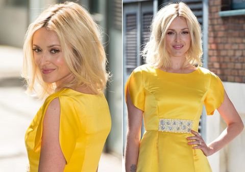 <p>Oh Fearne you bright ray of summer you! If anyone is going to persuade us that yes, we could look good in yellow too, you are the gal.</p>
<p><span>Click through the gallery to see what Fearne was wearing, and the best celebrity fashion from the week so far...</span><span><br /></span></p>
<p><a href="http://preview.www.cosmopolitan.co.uk/fashion/celebrity/kim-kardashian-style-outfits" target="_blank">KIM KARDASHIAN'S MOST STYLISH LOOKS EVER</a></p>
<p><a href="http://preview.www.cosmopolitan.co.uk/fashion/shopping/best-heels-shoes-summer-2014" target="_blank">HOT TO TROT: BEST SUMMER HEELS</a></p>
<p><a href="http://preview.www.cosmopolitan.co.uk/fashion/shopping/what-to-wear-to-a-wedding-celebrity-inspiration" target="_blank">A-LIST INSPIRATION: WHAT TO WEAR TO A WEDDING</a></p>