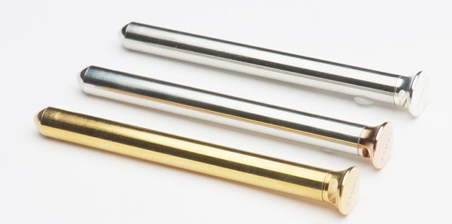 Line, Metal, Musical instrument accessory, Stationery, Brass, Aluminium, Steel, Cylinder, Silver, Office supplies, 