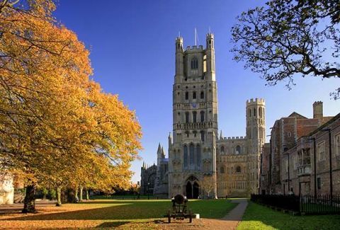 Landmark, Woody plant, Park, Deciduous, Medieval architecture, Lawn, Autumn, Arch, University, Tower, 