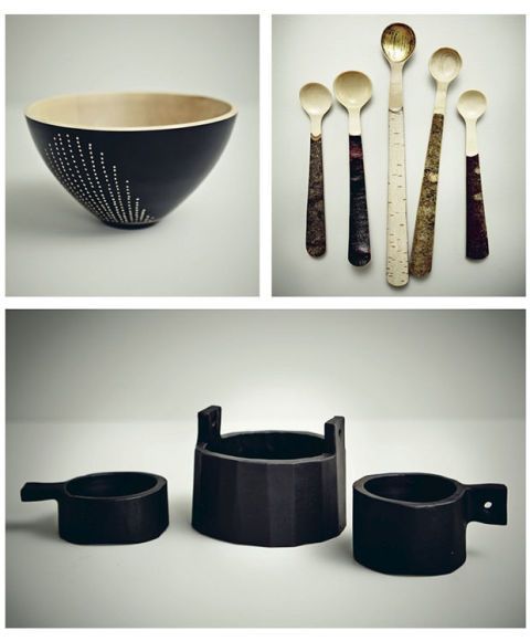 Dishware, Serveware, Kitchen utensil, Cutlery, Tableware, Spoon, Natural material, Still life photography, Ceramic, Pottery, 